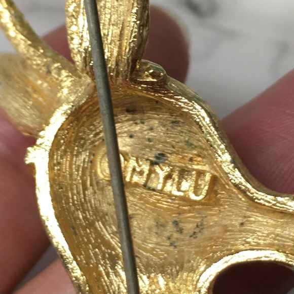 🖤1950s MYLU signed brooch - Picture 12 of 16